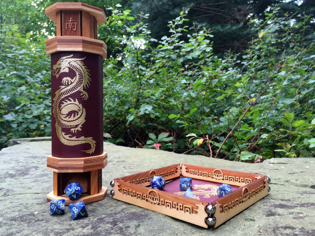 Scroll Rolling Tray DnD Dice Rolling Tray Elderwood Academy