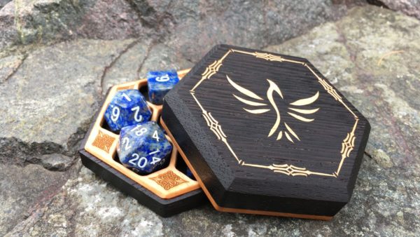 Hex Chest Remastered Wooden Dice Box