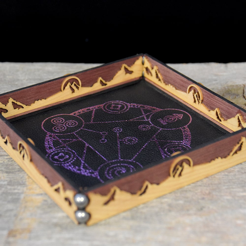 Scroll Rolling Tray Rose Spellcircle of the Mountains Elderwood Academy