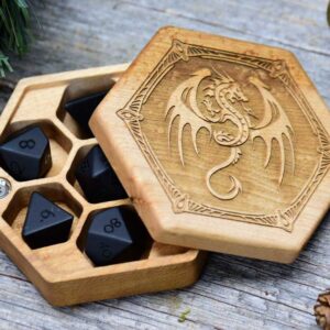 Hex Chest Dice Boxes